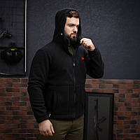 Куртка флісова чоловіча Grifon Осло двохсторонній фліс чорний (M-ХXL)