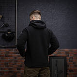 Куртка флісова чоловіча Grifon Осло двохсторонній фліс чорний (M-ХXL), фото 3