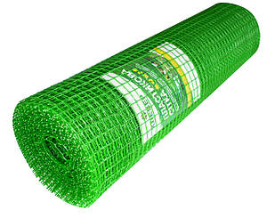 Сітка  пластикова зелена  20 х 20  мм  рулон 1.0 х 20 м  для огорожі