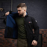 Куртка флісова чоловіча Grifon Осло двохсторонній фліс чорний (M-ХXL), фото 5