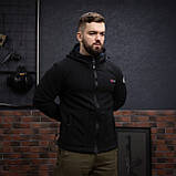 Куртка флісова чоловіча Grifon Осло двохсторонній фліс чорний (M-ХXL), фото 7