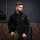 Куртка флісова чоловіча Grifon Осло двохсторонній фліс чорний (M-ХXL), фото 10