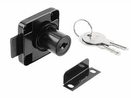Замок для ДСП (Чорний) з відповідною планкою GTV