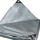 Покривний тент "PLANDEKA" 10×15 м 160 г/м² — водонепроникний тарпаулін для накриття авто, дров і вантажу, фото 3