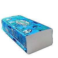 Рушник білий V-складання 230х210, двошаровий целюлозний, 120лис/уп