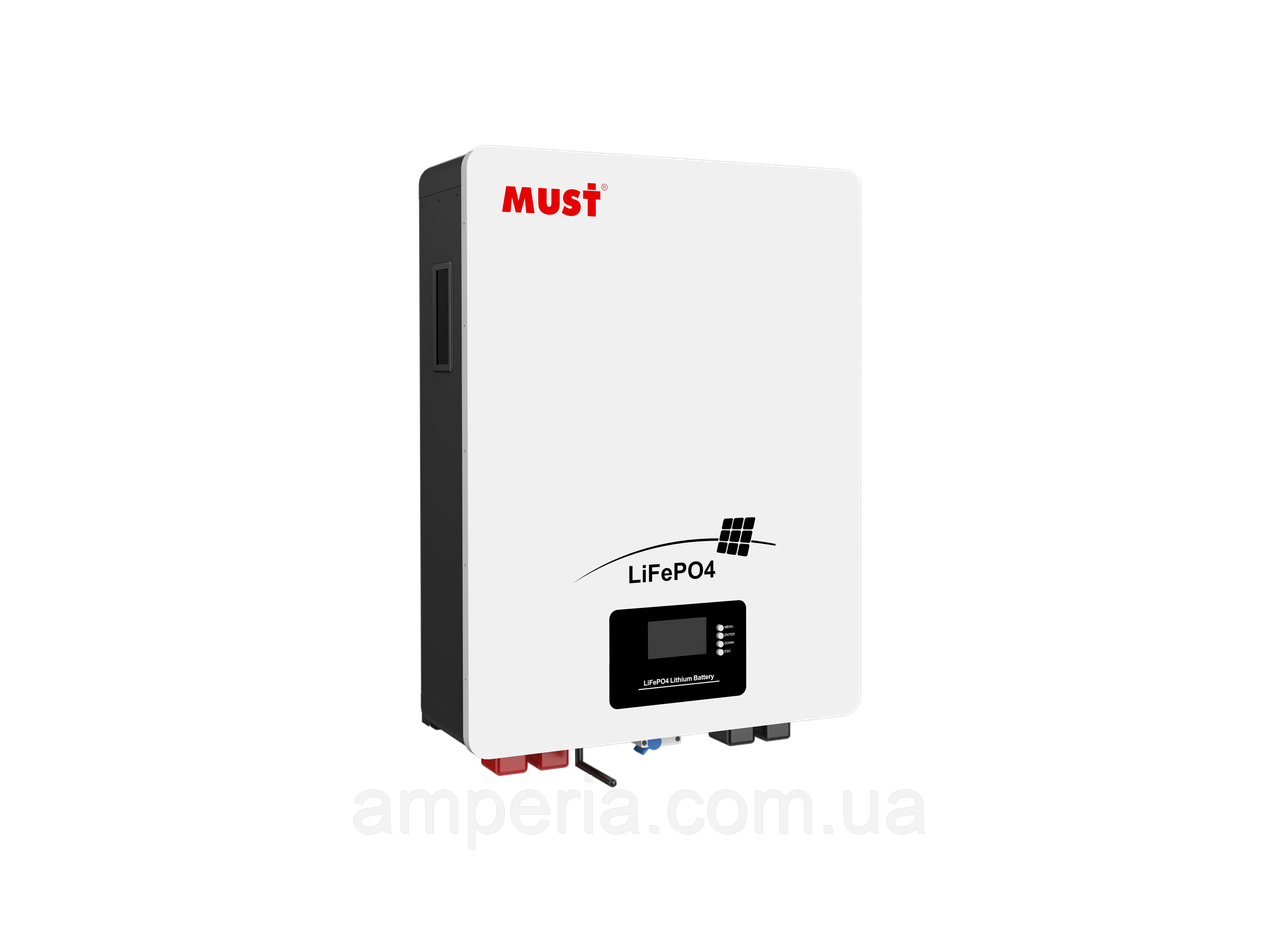 Акумуляторна батарея MUST LP16-48100 (LiFePO4 51,2V 100Ah 5,12kWh)
