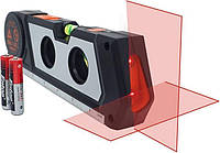 Мультифункціональний лазерний рівень 4 в 1 з рулеткою 10ft та пухирцевими рівнями для точної розмітки