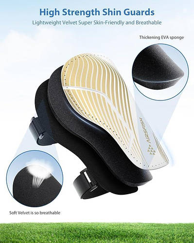 Футбольные щитки Airsfish для детей и подростков ударопрочные дышащие ...