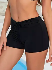 Плавки-Шорты 2025   женские FUBA 25152 черный (В НАЛИЧИИ ТОЛЬКО 48 50 52 54 56 УКР р-ры)