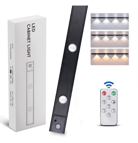 LED светильник cat`s eye 100-3B с пультом, аккумулятором, датчиком движения100 см 3W алюминиевый черный, фото 1