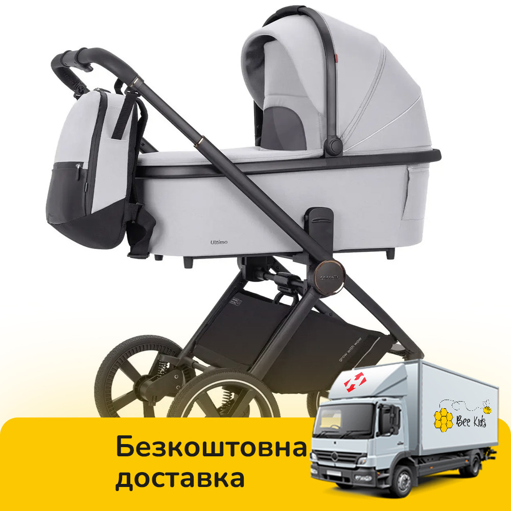 Універсальна коляска 3в1 CARRELLO Ultimo CRL-6519 Arctic Grey Світло-сіра, фото 1