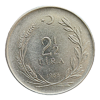 Туреччина 2½ ліри, 1968