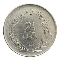 Туреччина 2½ ліри, 1968