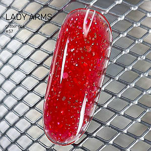 057 RAINBOW builder GLITTER GEL Lady Arms 10гр.