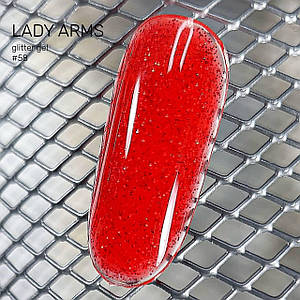 058 HOLIDAY and WINE builder GLITTER GEL Lady Arms 10гр.