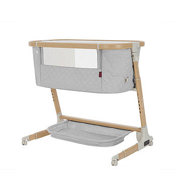 Приставне ліжечко для новонароджених CARRELLO Prima CRL-16503 Cloud Grey Сіра