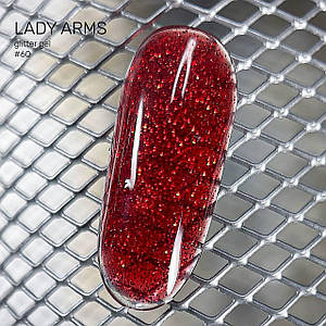 060 HOLIDAY and WINE builder GLITTER GEL Lady Arms 10гр.