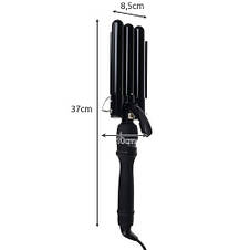 Плойка для локонів волосся Soulima 19389 Hair Waver 22 мм, фото 3