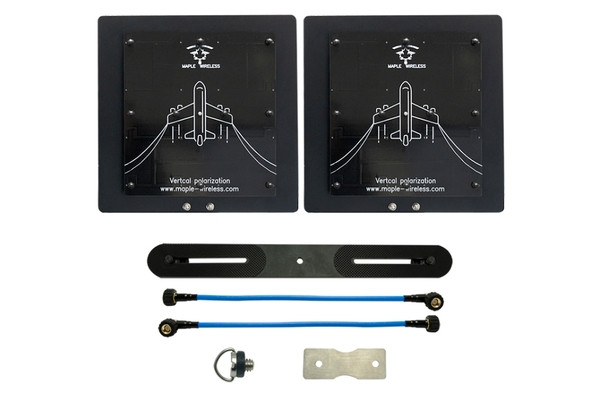 FPV антена патч 5.5 ГГц Maple Wireless Bottom SMA Male 21 dBiс лінійна вертикальна - 2 шт.