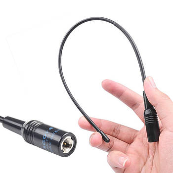 Nagoya NA-771 SMA Male (тато) посилена гнучка антена для рацій дводіапазонна 144/430MHz 39 см