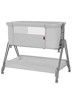 Ліжко для новонароджених CARRELLO Gracia CRL-16502 Cool Grey Сіре