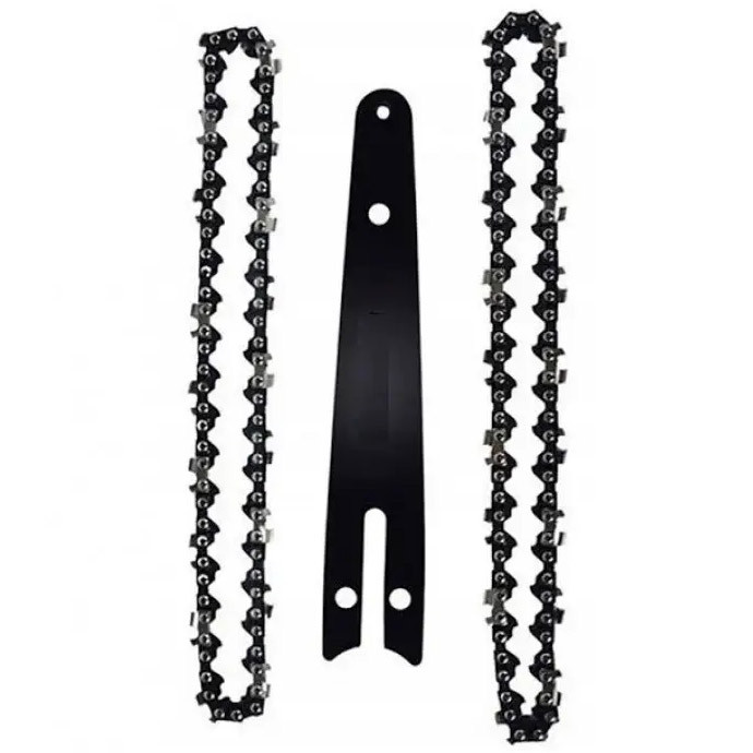 Комплект шина 40 см + 2 ланцюги 16 дюймів 64 ланки для бензопили, висока зносостійкість та швидкість різання, фото 1