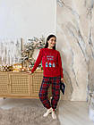 Новорічна тепла жіноча піжама COSY з начосом Winter Holiday