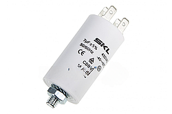 Конденсатор CBB60 7 мкФ 450V, з гайкою (SKL CAP012UN)