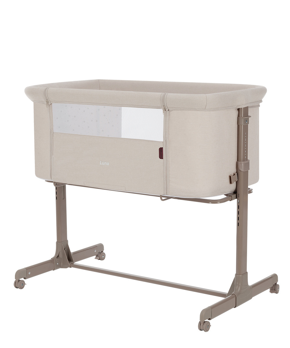 Ліжко для новонароджених CARRELLO Luna CRL-16501 Silk Beige Бежеве, фото 1