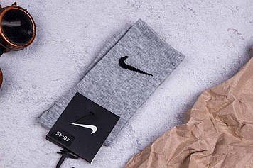 Високі спортивні чоловічі шкарпетки, бавовняні сірі шкарпетки