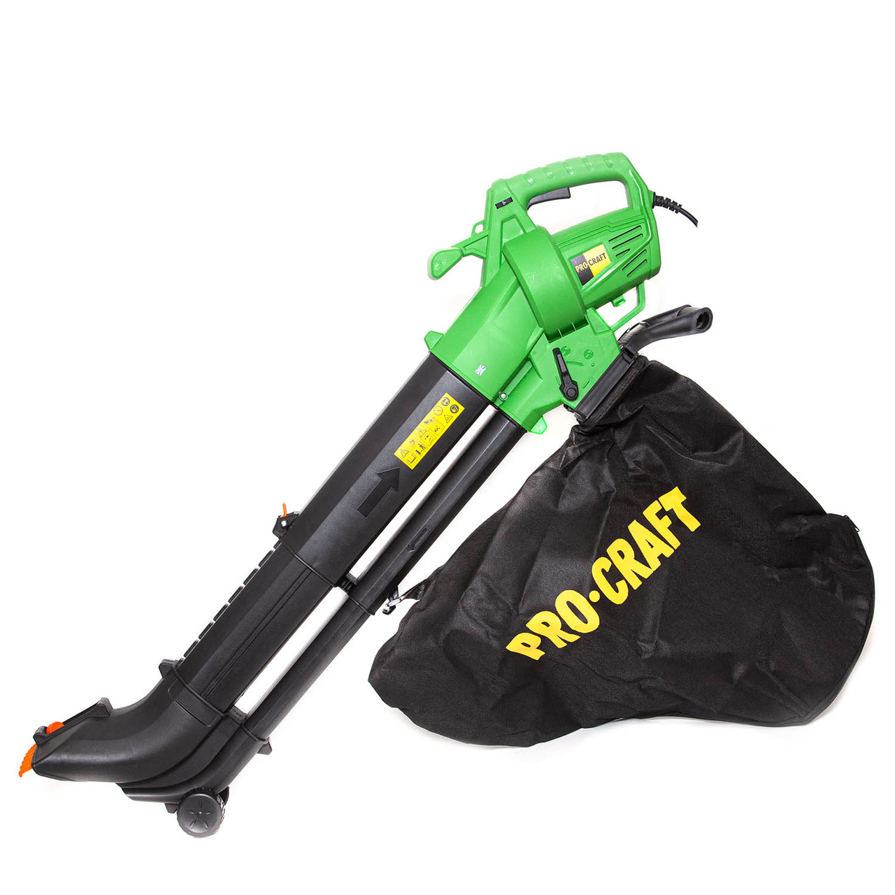 Пилосос-повітродувка Procraft PGU2500, 2200 Вт, 9000 - 15000 об/хв, 35 л, 2,8 кг.