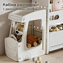 Шафа-органайзер для зберігання іграшок та книг з ящиками та контейнерами Lumpurini Alessio, фото 5