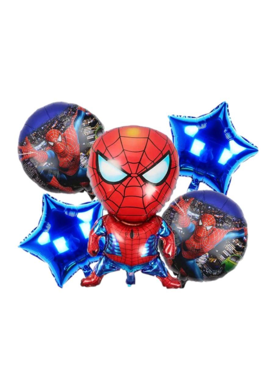 Набір фольгованих куль "Spider Man". В упаковку:5 шт.