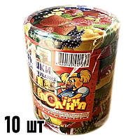 Кришка гвинтова для консервації Полінка Twist-off 100 мм з малюнком, 10 шт. Україна