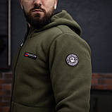 Куртка флісова чоловіча Grifon Осло двохсторонній фліс хакі (M-ХXL), фото 4