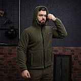 Куртка флісова чоловіча Grifon Осло двохсторонній фліс хакі (M-ХXL), фото 7