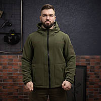 Куртка флісова чоловіча Grifon Осло двохсторонній фліс хакі (M-ХXL)