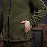 Куртка флісова чоловіча Grifon Осло двохсторонній фліс хакі (M-ХXL), фото 3