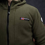 Куртка флісова чоловіча Grifon Осло двохсторонній фліс хакі (M-ХXL), фото 10