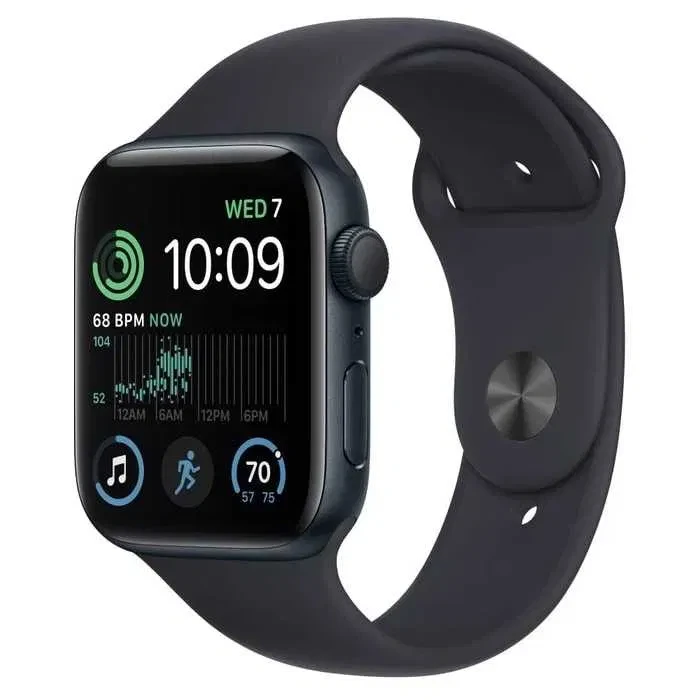 Apple Watch SE 44 2Gen Midnight LTE Aluminium Case Midnight Sport M/L Розумний годинник, фото 1