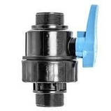 Кран d 1 1/2"x 1 1/2", ВР-НР, кульовий ( вентиль) Унідельта, з зовнішнимі різьбами, з американкою, фото 2