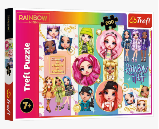 Пазли 200 елементів Rainbow High TREFL 13289