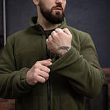 Куртка флісова чоловіча Grifon Осло двохсторонній фліс хакі (M-ХXL), фото 2