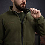 Куртка флісова чоловіча Grifon Осло двохсторонній фліс хакі (M-ХXL), фото 5