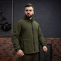 Куртка флісова чоловіча Grifon Осло двохсторонній фліс хакі (M-ХXL)