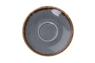 Блюдце Dark Gray з порцеляни Porland 150 мм 132115/DG