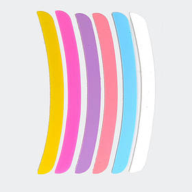 Компенсатори для ламінування вій Beauty Lady кольорові, 6 шт