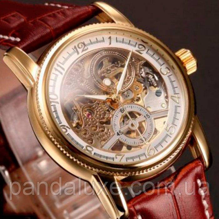 Годинник чоловічий стильний скелетон Forsining Star