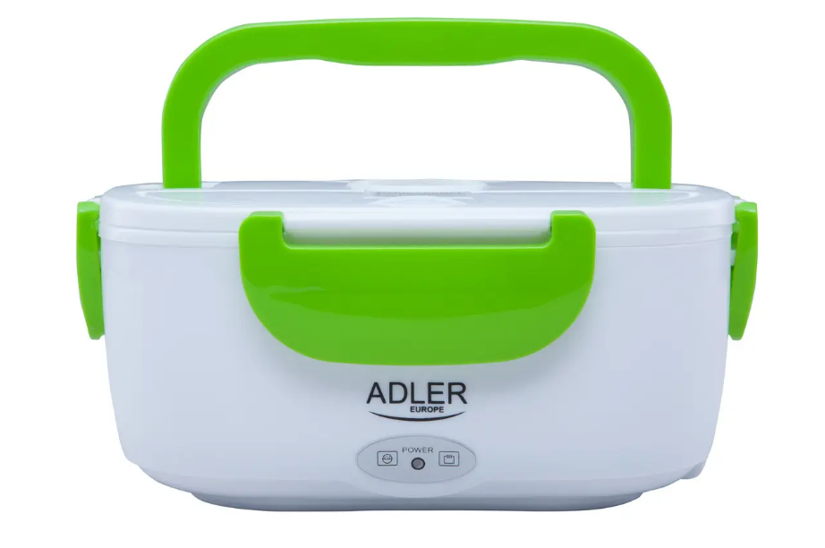 Ланчбокс, контейнер для їжі з підігрівом Adler AD 4474 green (220V, 1,1 л, 50 °C, Польща), фото 1
