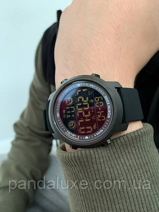 Годинник чоловічий тактичний та спортивний North Edge Laker Black 5BAR, фото 5